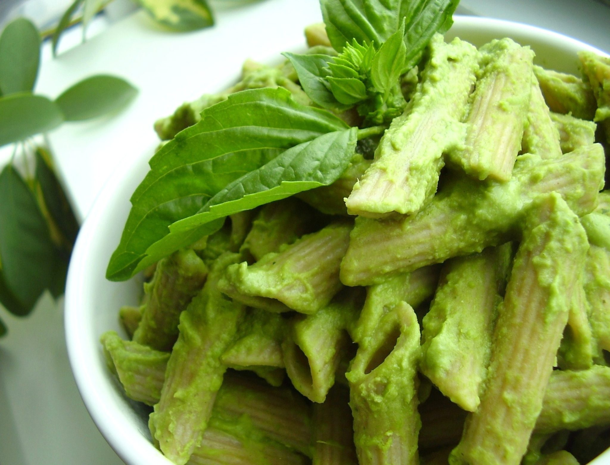 green-tea-pesto-pasta-meatless-monday