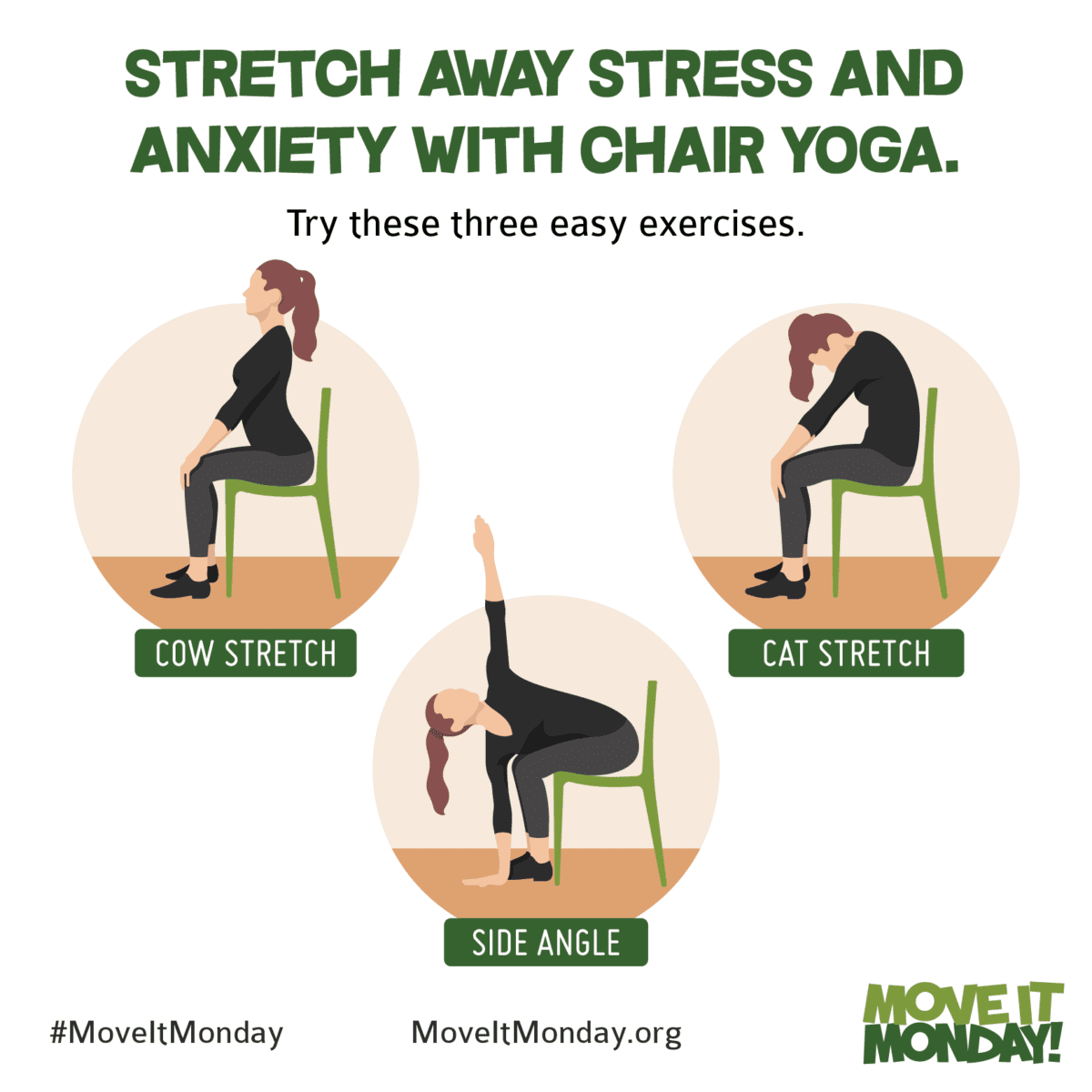 3 Chair Yoga Poses For All Fitness Levels this Monday | Move It Monday