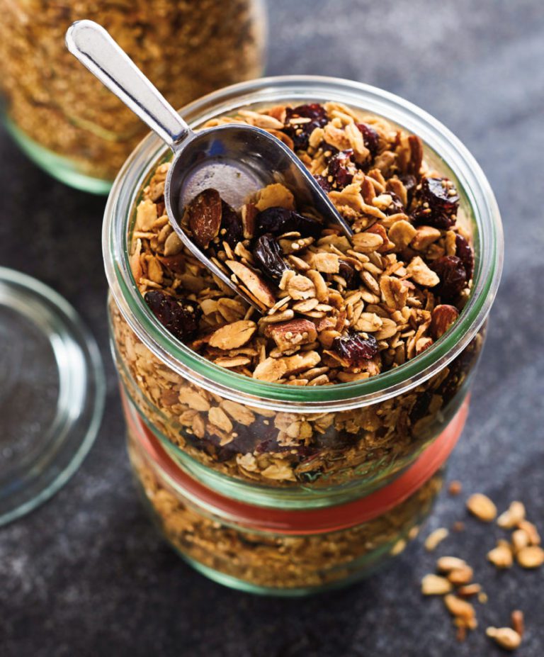 Quinoa Cranberry-Almond Granola - Meatless Monday