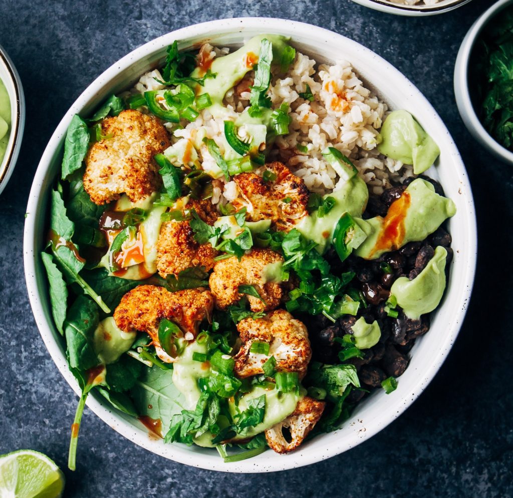 Spicy Vegan Burrito Bowls - Meatless Monday