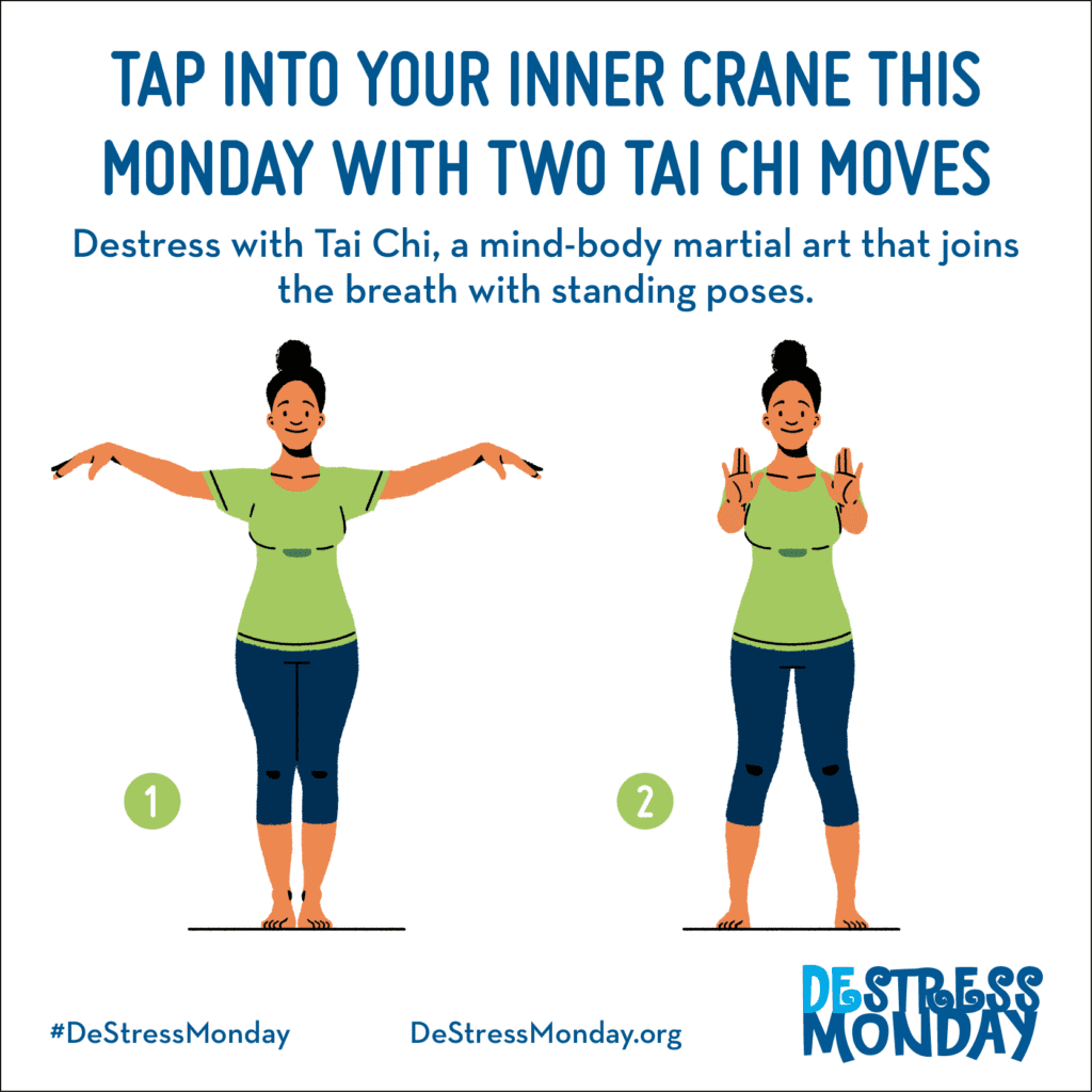 Tap Into Your Inner Crane This Monday With Two Tai Chi Moves