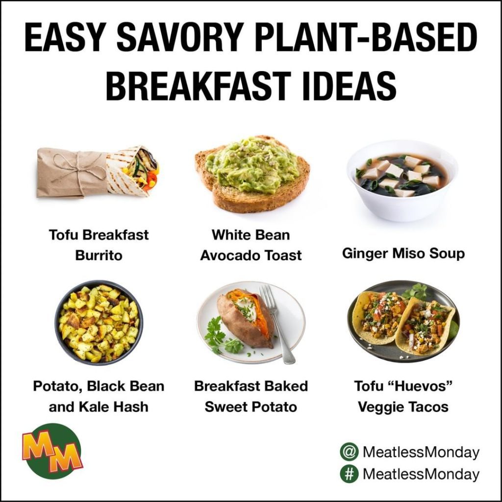 Easy Savory Plant Based Breakfast Ideas Meatless Monday