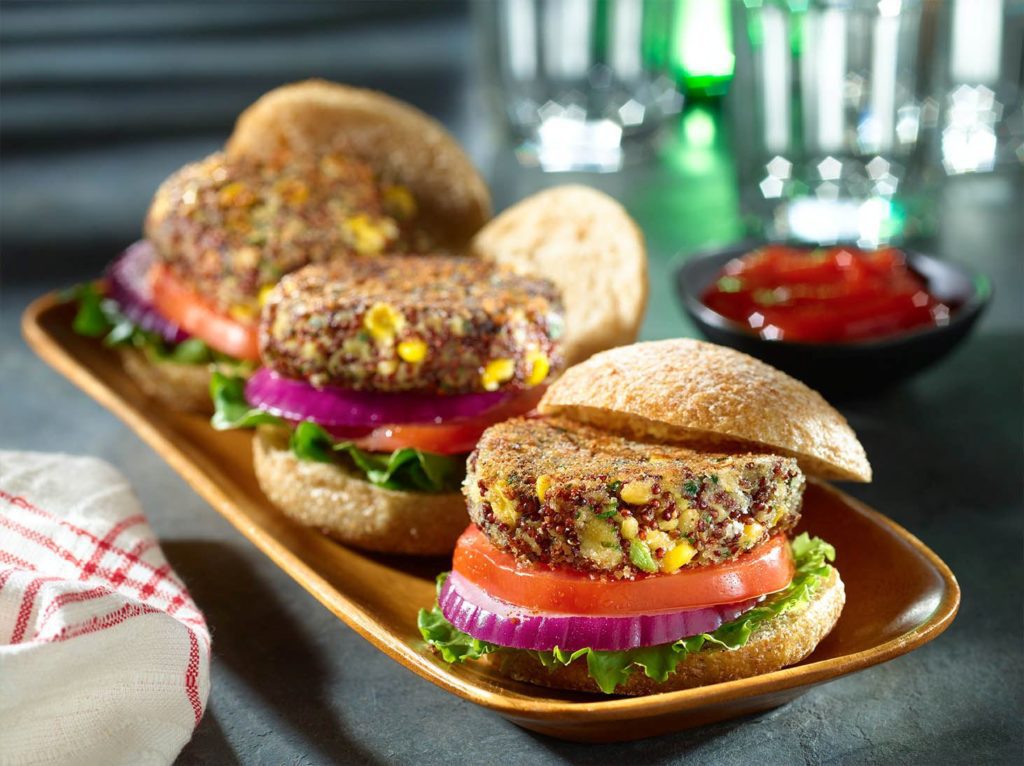 Corn and Quinoa Mini Burgers - Meatless Monday