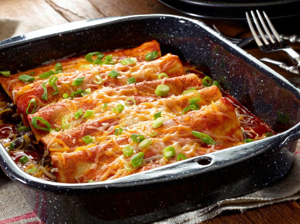 Vegetarian Black Bean Enchiladas - Meatless Monday