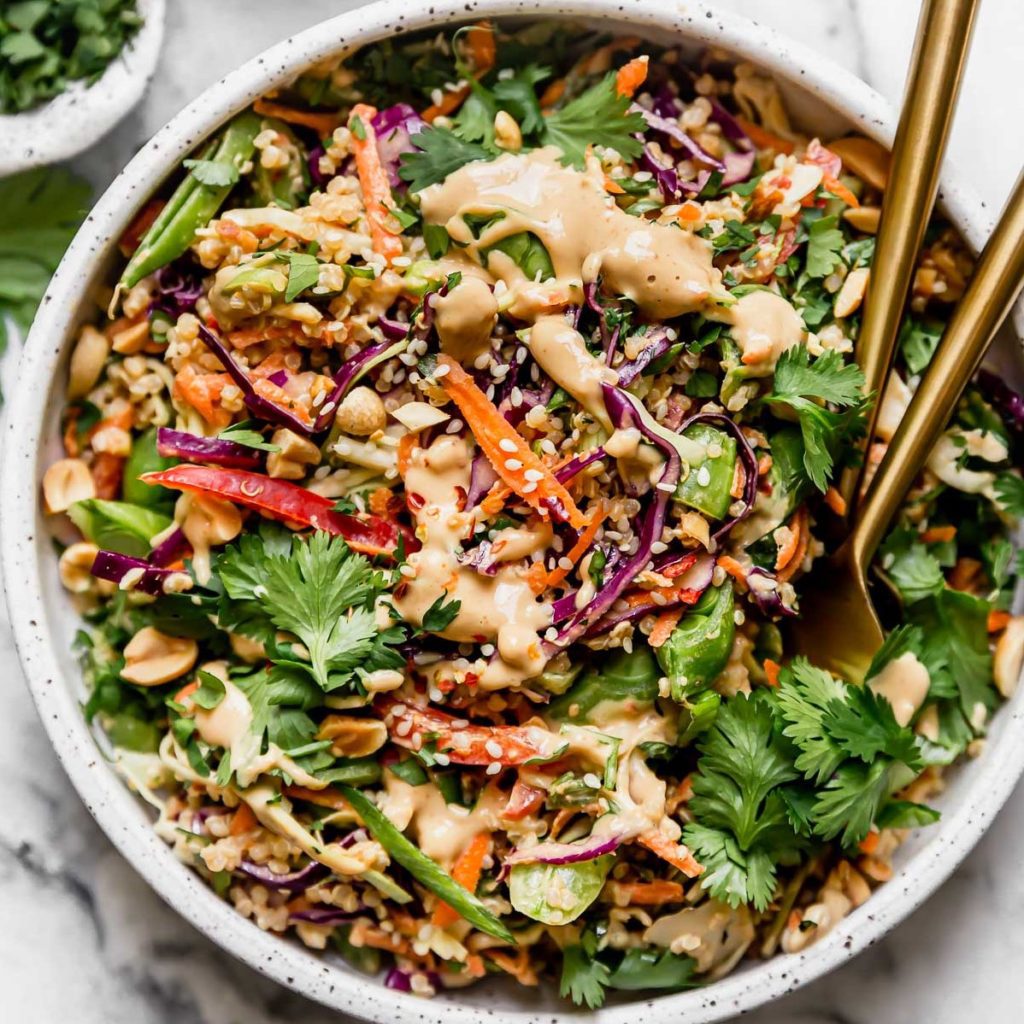 Thai Peanut Quinoa Salad - Meatless Monday