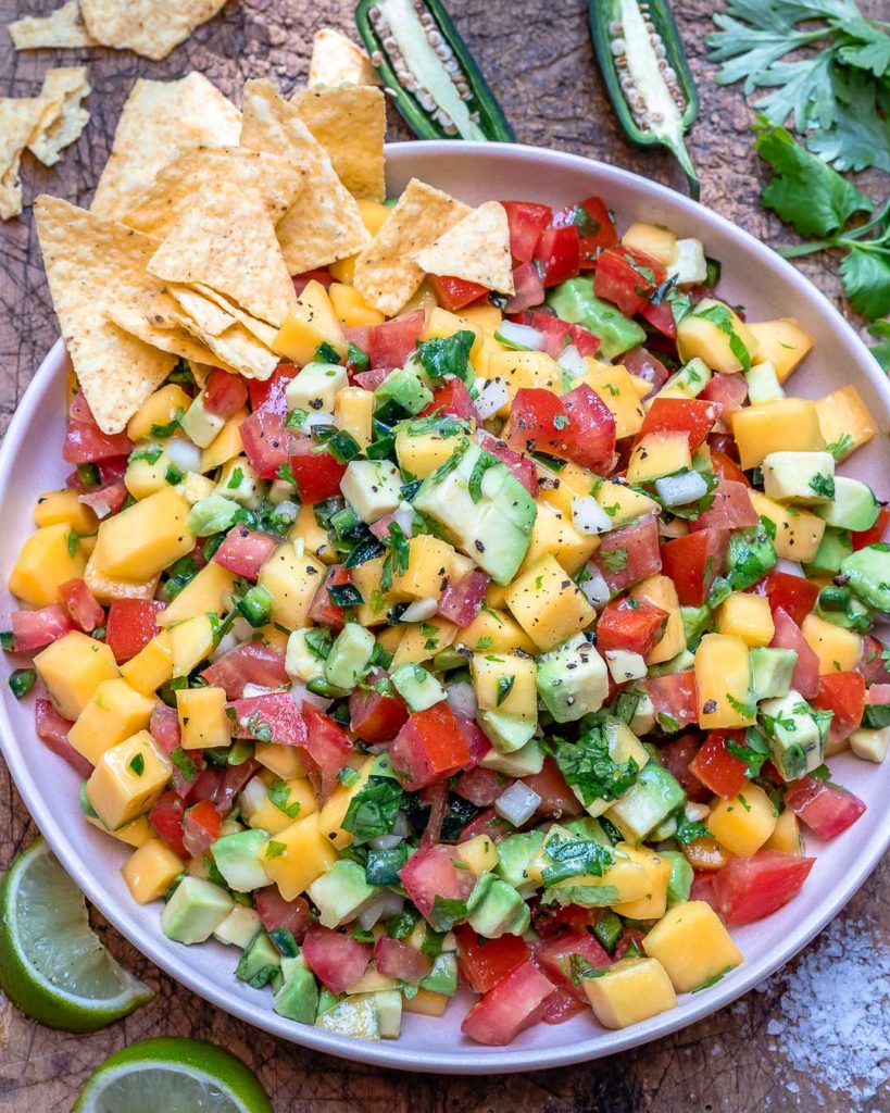 Mango And Avocado Salsa - Meatless Monday